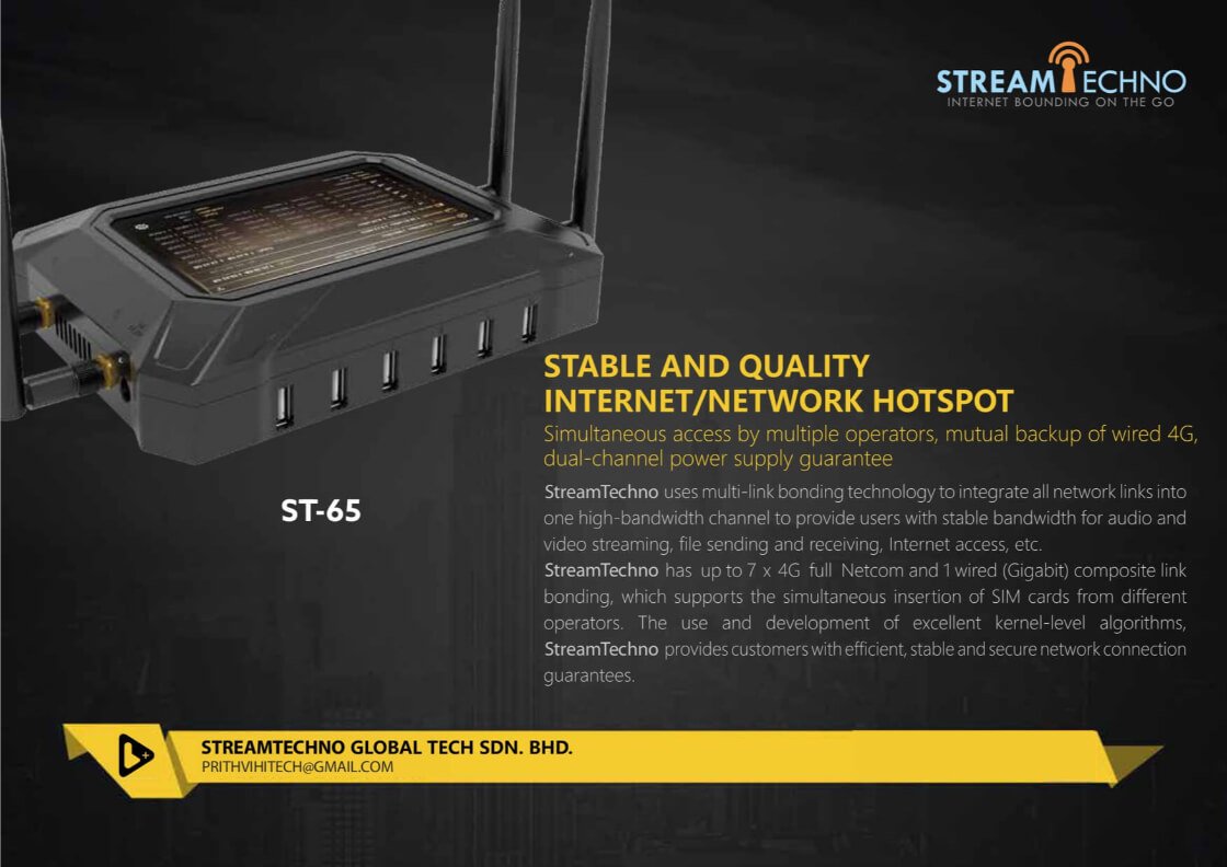 ST- 65 Router || Stream Techno